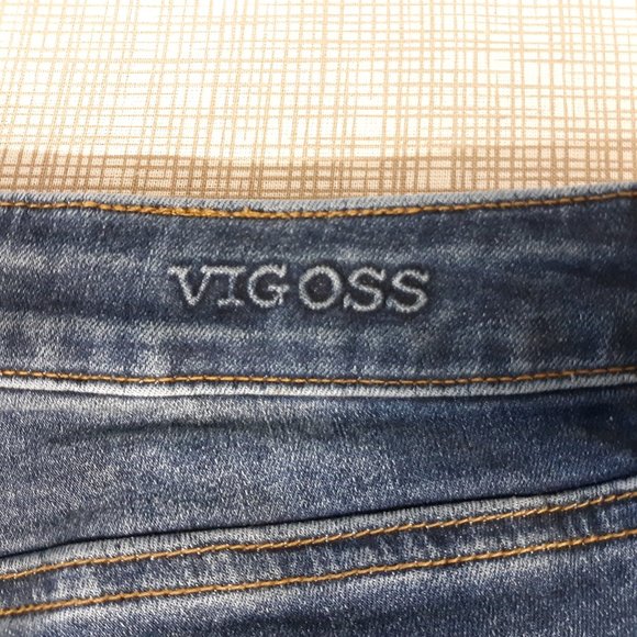 VIGOSS Women's The Jagger Skinny Jeans Size W26 L28 Distressed Medium Wash Blue - Picture 7 of 16